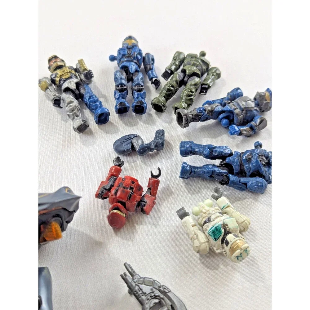 Promethean Knight Pelican Gunship HALO Mega Bloks Lot 54 Pieces MISSING ARM